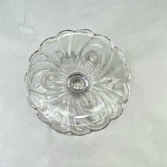 Vintage Cambridge Caprice Clear Glass Pedestal Compote Dish - Picture 6 of 9